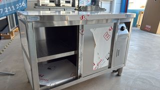 Mesa de trabajo caliente 2 puertas