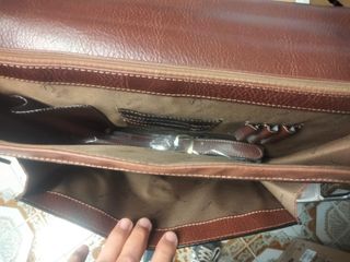 Maletín de piel Matties marrón nuevo