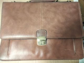 Maletín de piel Matties marrón nuevo