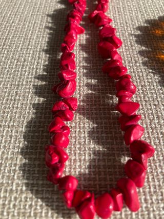 Lote 6 collares y 1 pulsera bisutería