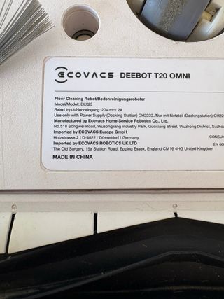 Ecovacs Deebot T20 Omni