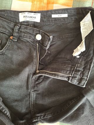 Pantalones cortos vaqueros negros Pull&Bear