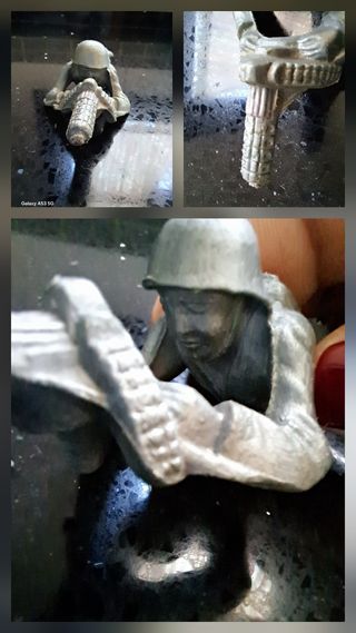 Figura soldado ametralladora años 60