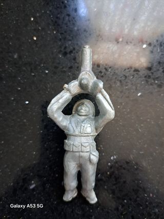 Figura soldado ametralladora años 60