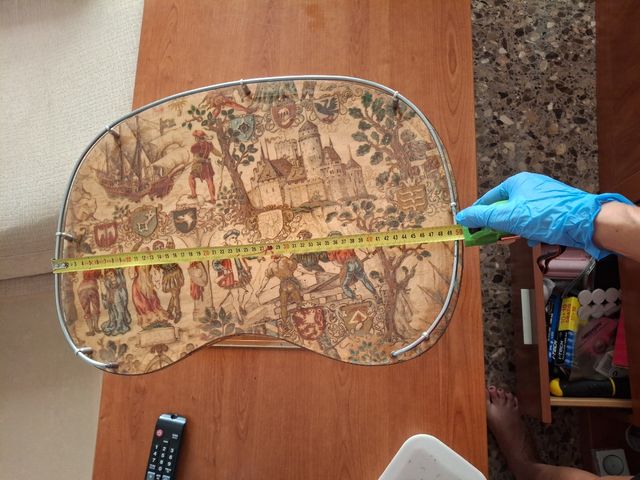 Bandeja antigua decorada