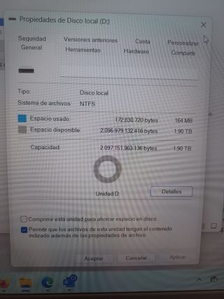 SSD 2TB en perfecto estado