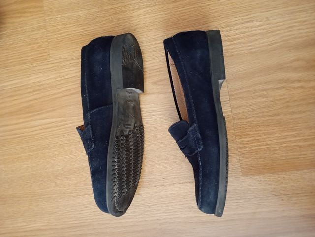 Mocasines ante azul marino Thousand Talla 31