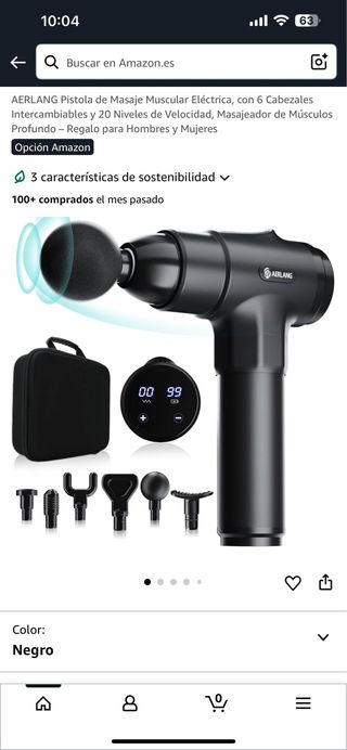 AERLANG Pistola de Masaje Muscular Eléctrica, con 