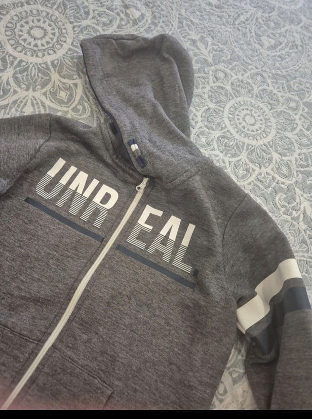 Chaqueta deportiva UNREAL niño gris