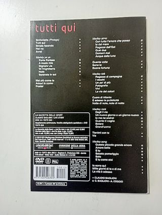 CD Claudio Baglioni Tour 2006-2007 Live Tutti Qui