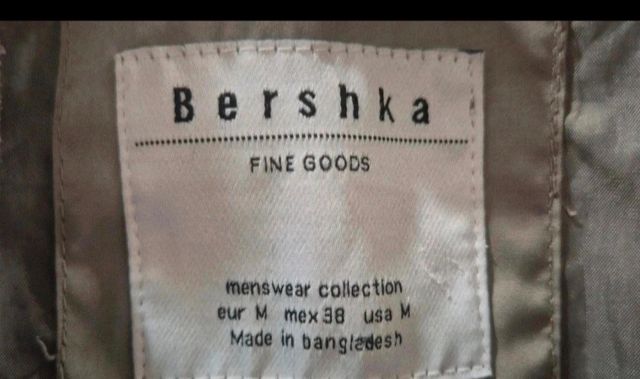 Chaqueta Bershka Hombre Beige Entretiempo