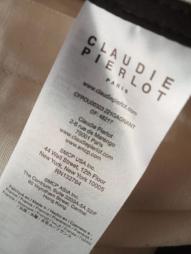 Gabardina Claudie Pierlot Beige Talla XS