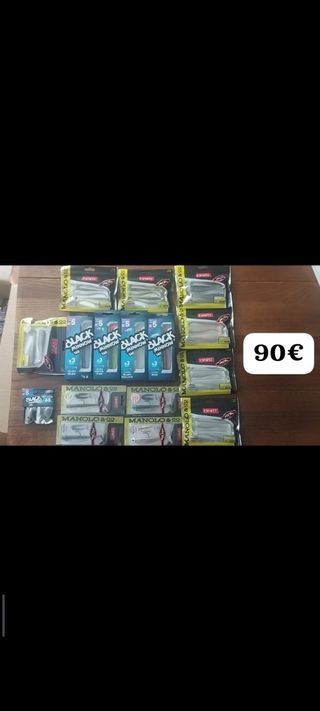 Lote Señuelos Pesca Black Minnow y  Hart