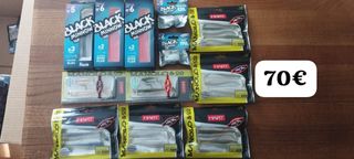 Lote Señuelos Pesca Black Minnow y  Hart