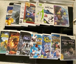 Consola Nintendo Wii Blanca + 14 juegos, accesori