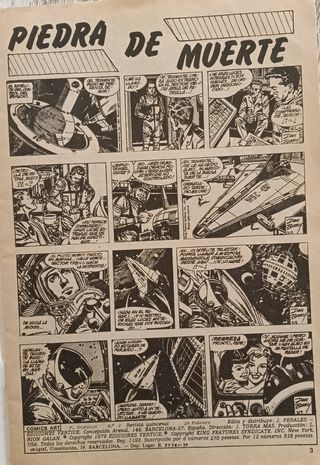 3 Cómics Flash Gordon (1979)