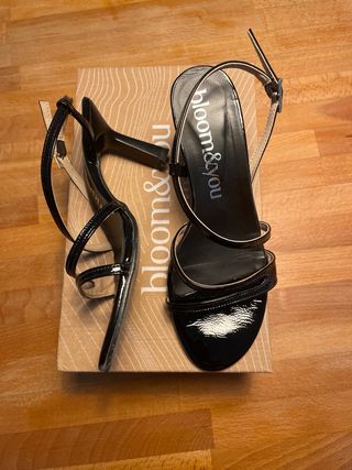 Sandalias de tacón bloom&you negras