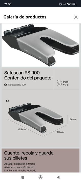 Safescan 155-S Detector Billetes Falsos