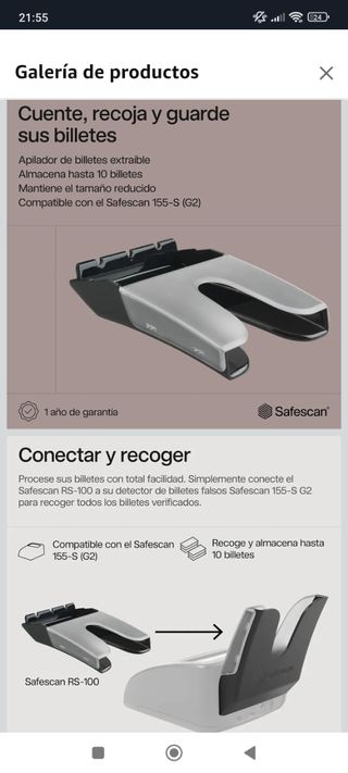 Safescan 155-S Detector Billetes Falsos