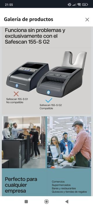 Safescan 155-S Detector Billetes Falsos