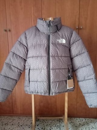 Chaqueta The North Face Mujer Talla L Gris Marrón