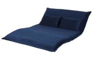 Sofá Cama 2 Plazas Azul Marino Corduroy