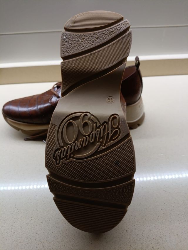 Zapatos Hispanitas Piel Marrón Talla 39