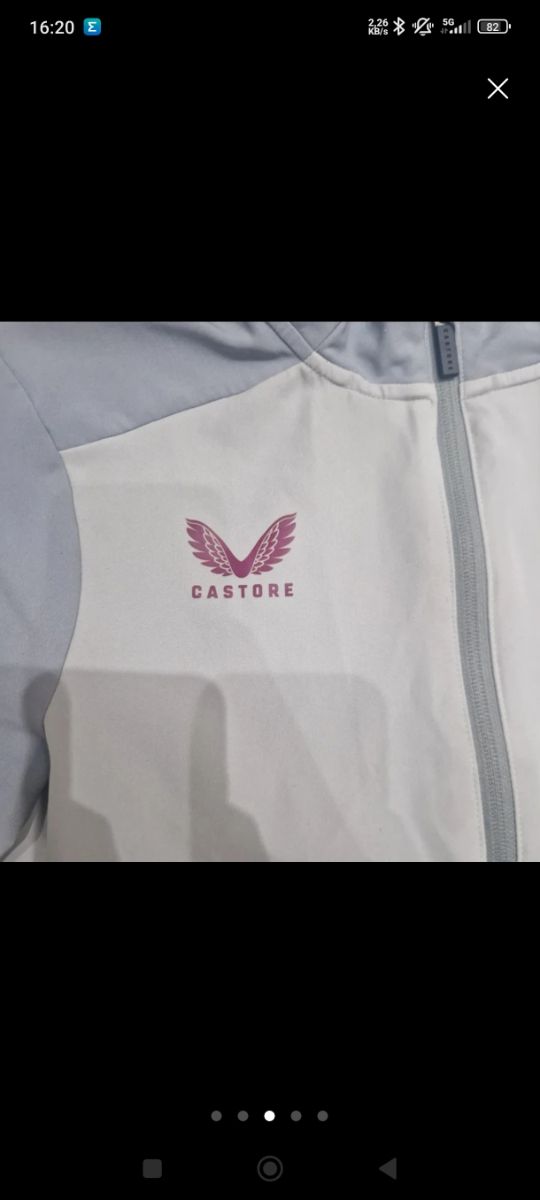 Chaqueta Athletic Castore Gris