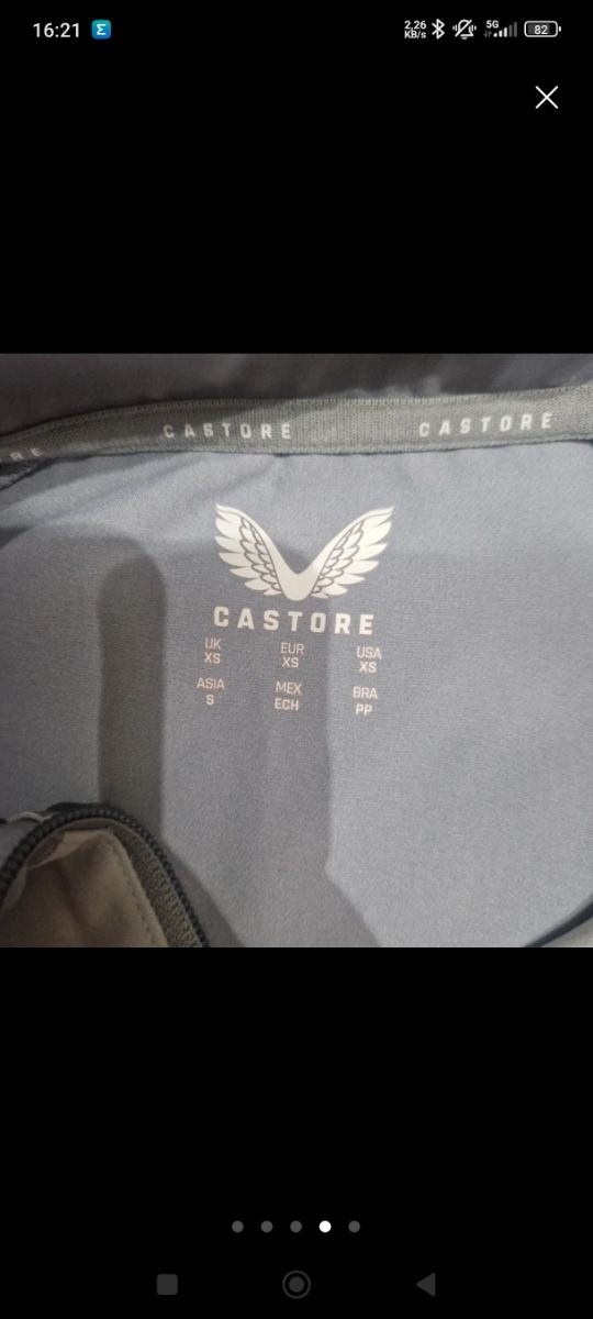 Chaqueta Athletic Castore Gris