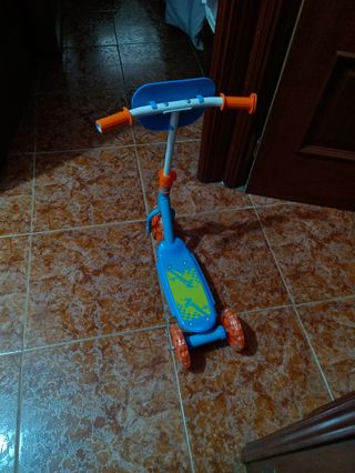 Patinete infantil 3 ruedas azul
