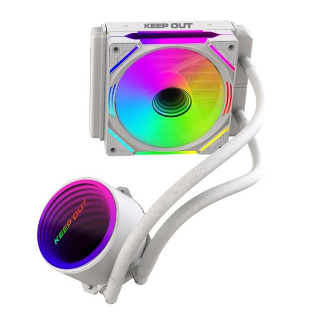 Refrigeración Líquida KEEP OUT XWC-120 ARGB Blanca