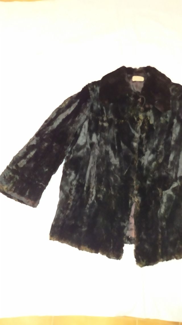 Pelliccia nera e marrone vintage