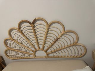 Cabecero de ratán estilo flor