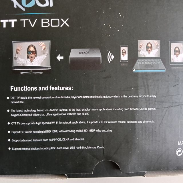 Box TV Android 4K MX9 KODI