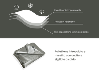 Telo impermeabile da Esterno 6x12 mt 260 gr/m2 | T