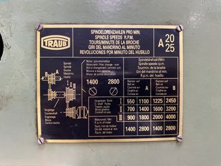 Torno de Decoletaje TRAUB A 20/25