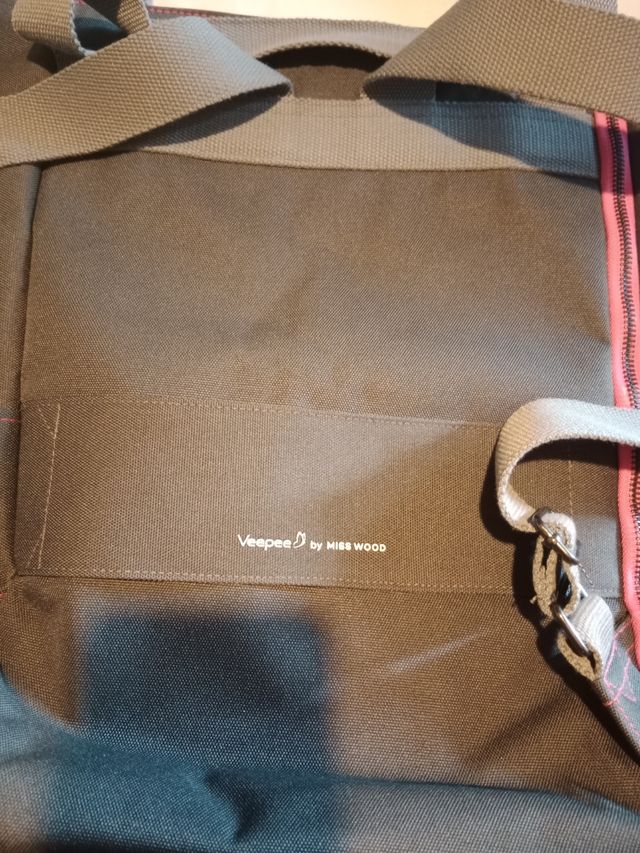 Zaino Veepee grigio e rosa