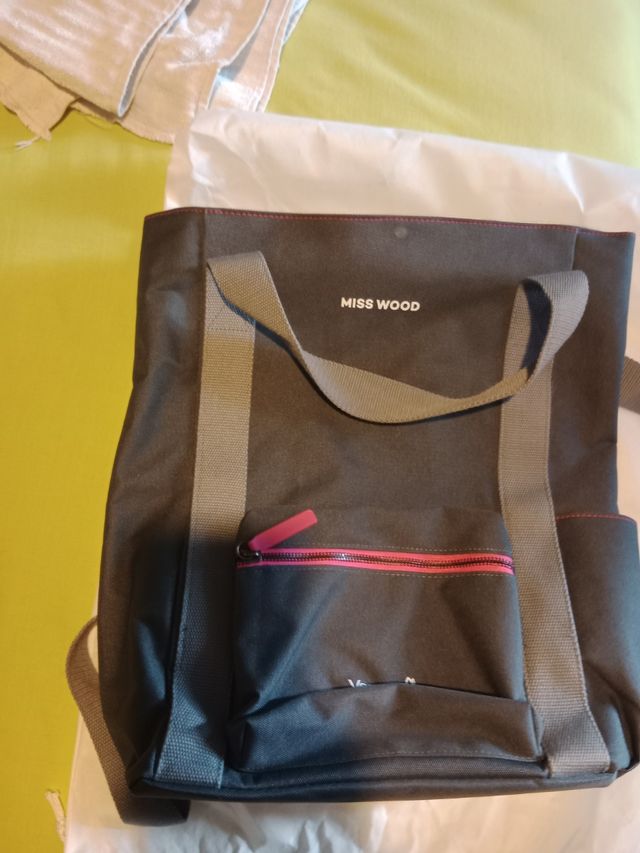 Zaino Veepee grigio e rosa