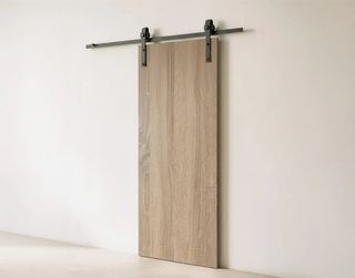 Puerta corredera con guía