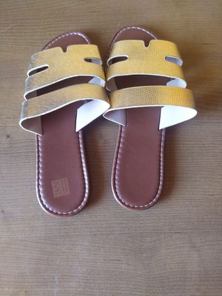 Sandalias Planas Mujer Talla 41. Nuevas