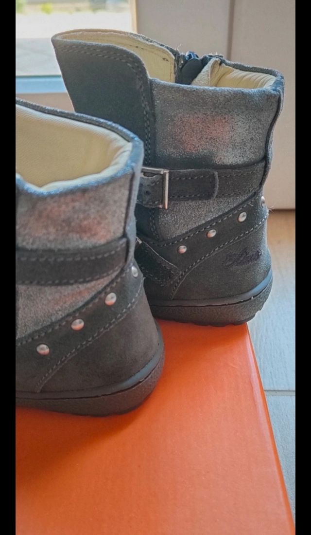 Stivaletti Chicco bambina pelle grigio