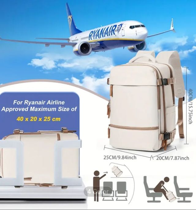 ✅Nuevo Mochila Viaje Gabina Ryanair 40x20x25