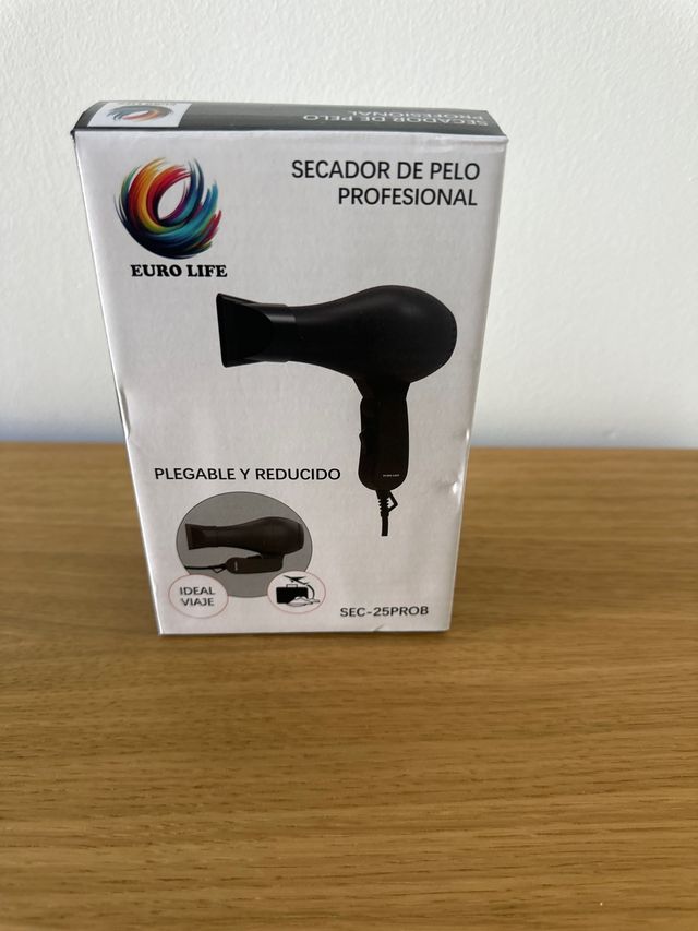 Secador de pelo EURO LIFE negro