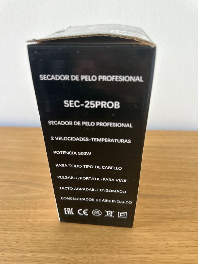 Secador de pelo EURO LIFE negro