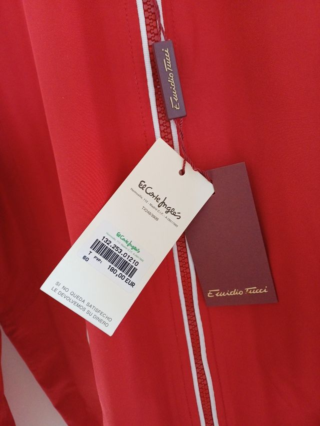 Cazadora Emilio Tucci Roja Nueva premium antes 180