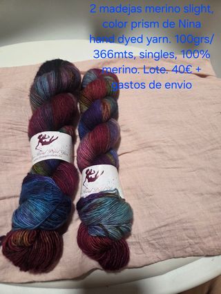 2 Madejas Merino Slight Prism Nina