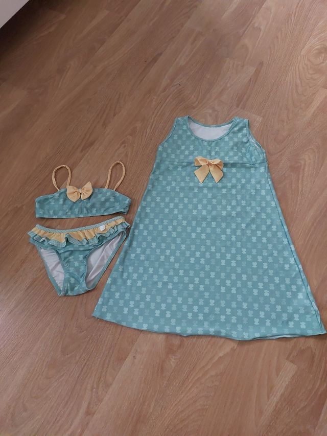 Conjunto bikini niña,Tous  talla 6 años o 5 años