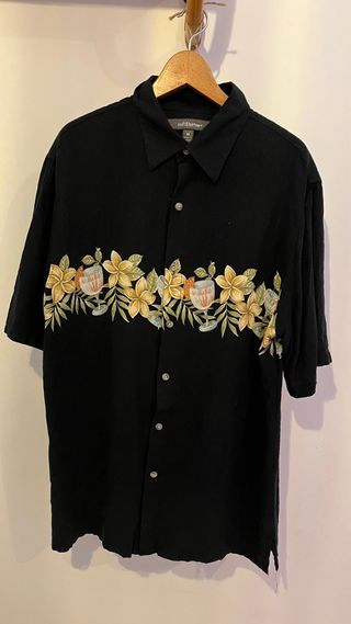 Camisa vintage Croft & Barrow Negra Talla M