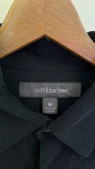 Camisa vintage Croft & Barrow Negra Talla M