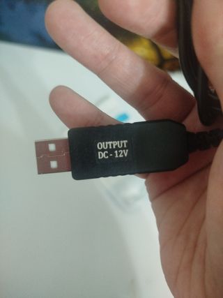 Cable USB a DC 12V